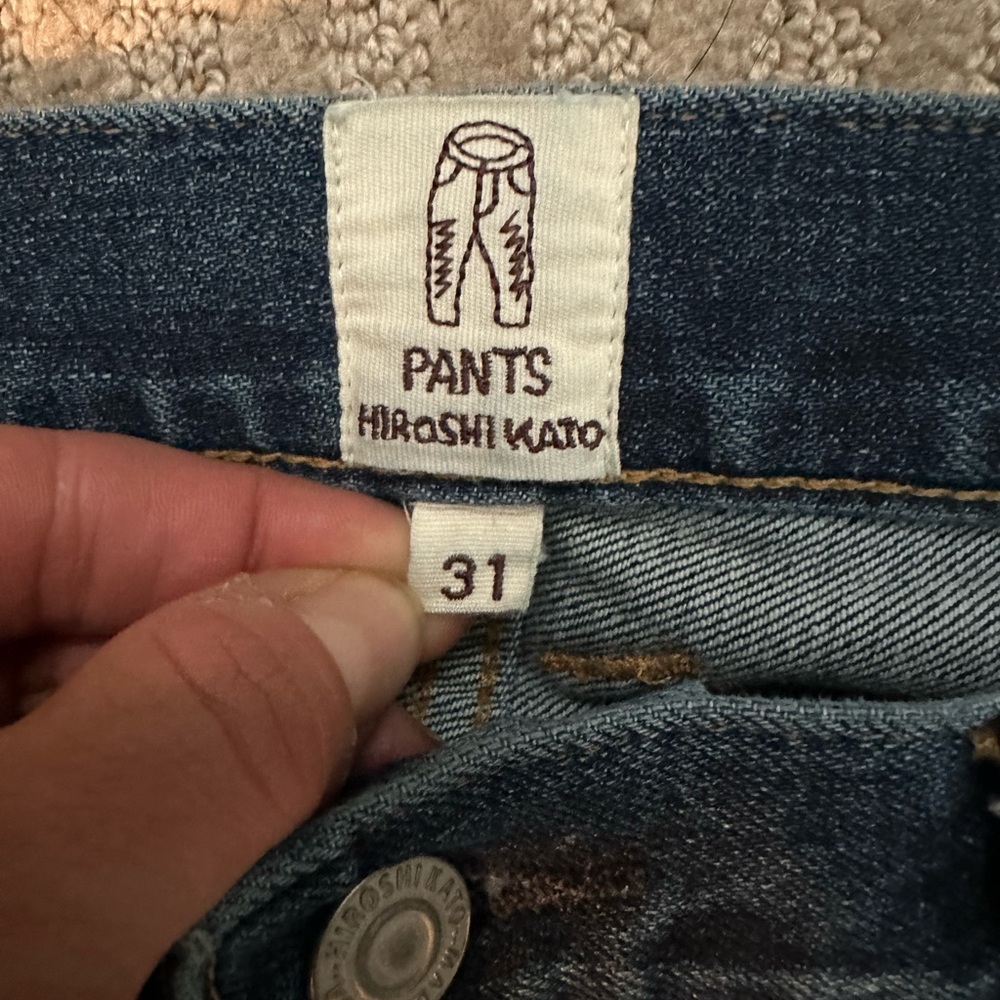 AS NEW Hiroshi Kato Pen Slim Stretch Selvedge 10.5oz Neil Wash Denim Jeans sz 31 - Picture 4 of 11